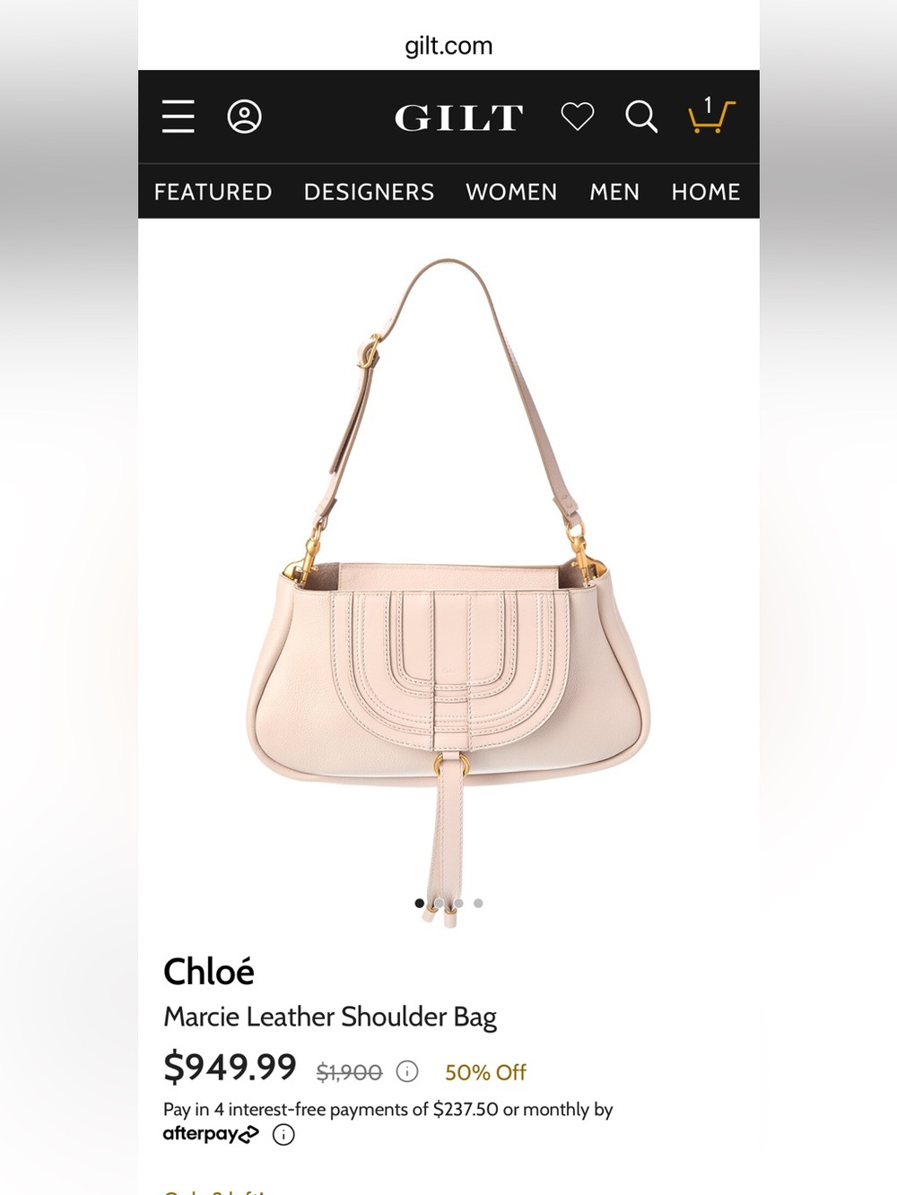 Chloé Tan Two Way Marcie Shoulder Bag Clutch-NWOT - Picture 16 of 16